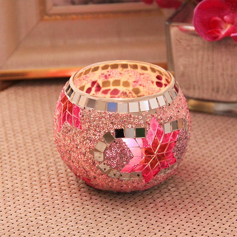 mosaic candle holder