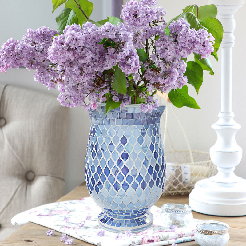 mosaic glass vase