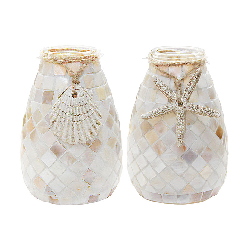 mosaic glass vase