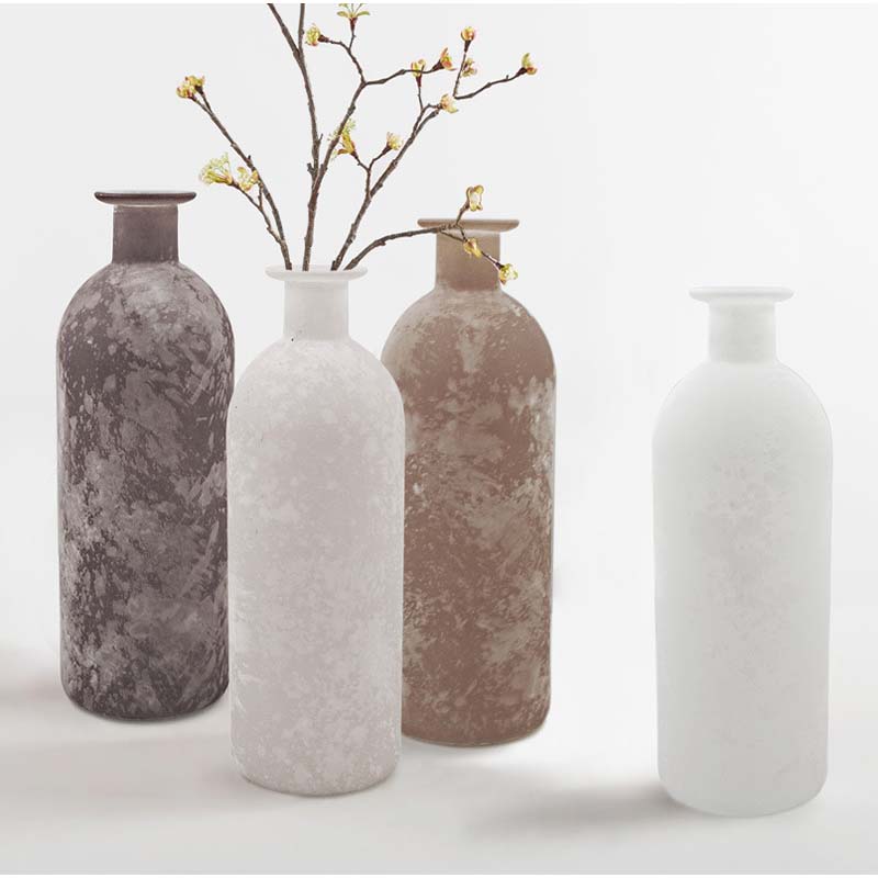 frosted glass bottle