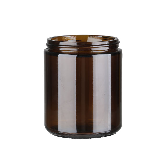 BROWN GLASS JAR