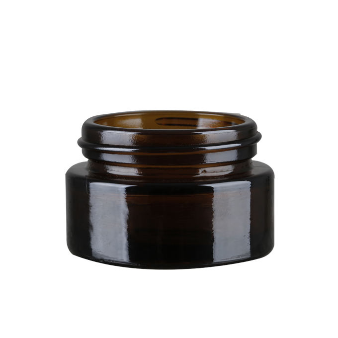 BROWN GLASS JAR