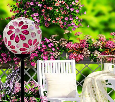 Mosaic Solar Garden Light