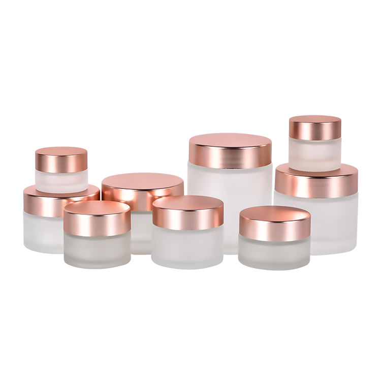 frosted glass cream jar---eternal classical